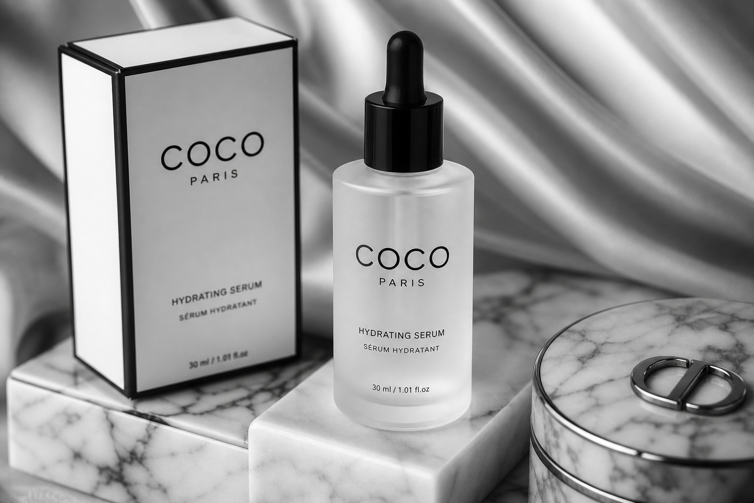 COCO Sérum Crema — frasco con cuentagotas